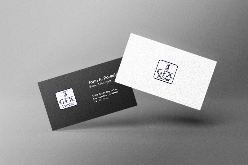 Business Card | Visiting card | White Ink Business Card Matt Laminated