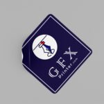Square sticker