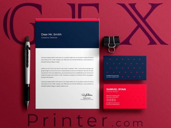 A4 Letterhead custom printing in Dubai, UAE | GFX Printer