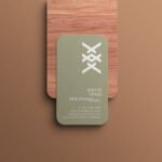 Business Card | Visiting card | Business Card Matt Laminated Round Cutting