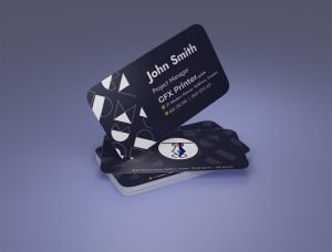 Business Card | Visiting card | Spot UV Matt Laminated Round Cutting
