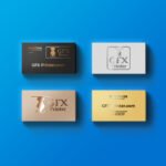 Business Card | Visiting card | Business Card Gold Foil Spot UV Velvet Laminated