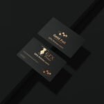 Business Card | Visiting card | Custom Gold Foil Matt Laminated Business Card in Dubai, UAE | GFX Printer