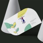 Business Card | Visiting card | Leaf shape Business card
