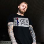 Custom Black T-shirt Printing in Dubai, UAE | GFX Printer